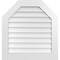 Ekena Millwork Octagonal Top Surface Mount PVC Gable Vent w/ 3-1/2"W x 1"P Standard Frame, 30"W x 32"H GVPOT30X3201SN - alternate 1